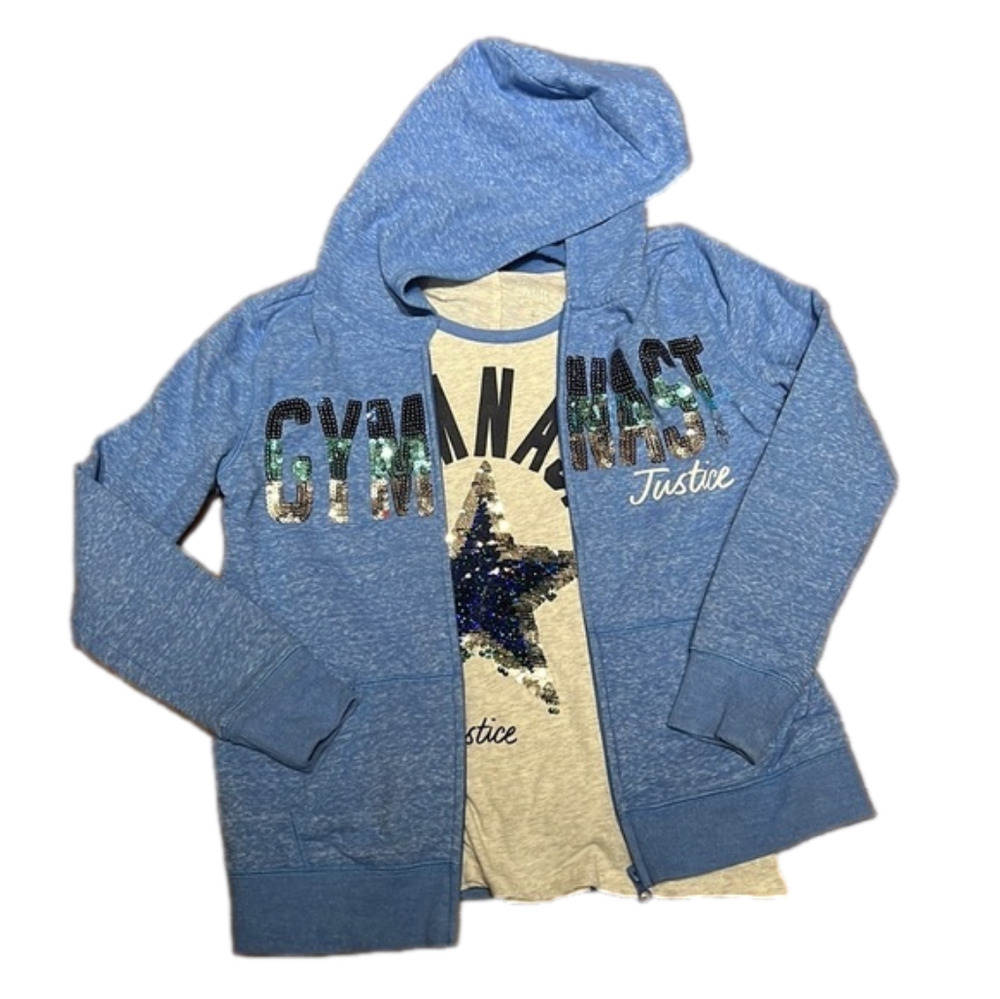 Justice sweatshirt and T-shirt